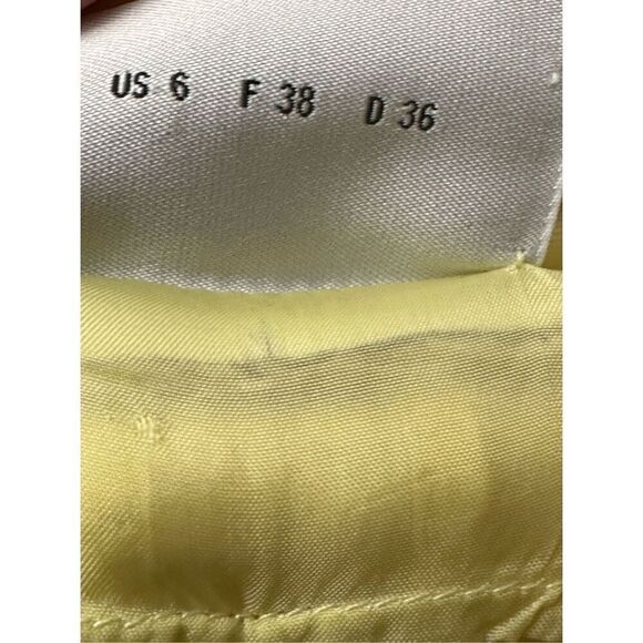 AKRIS PUNTO Light Yellow Wool Angora Single Breasted Jacket Size 6 US S - Picture 9 of 9